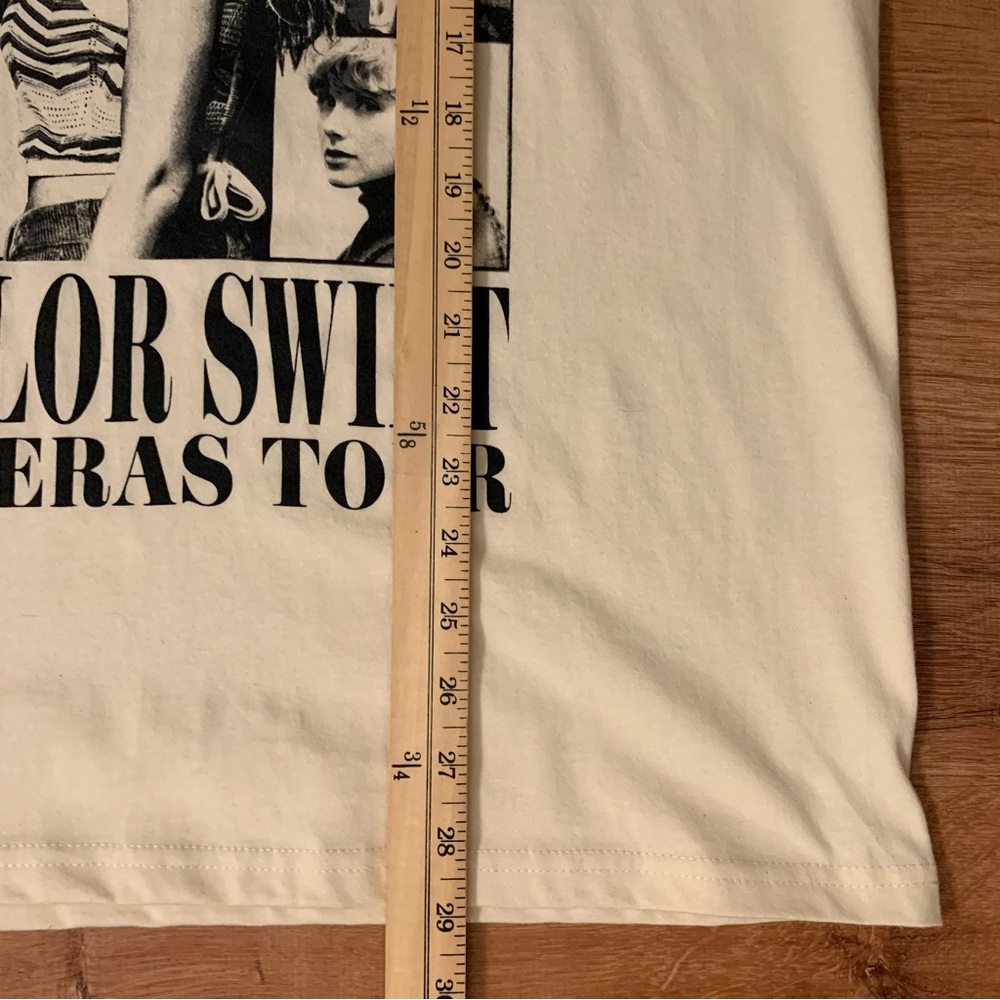 Taylor Swift Authentic Era’s Tour Cream Graphic Band T-Shirt Swiftie Large - Picture 9 of 11